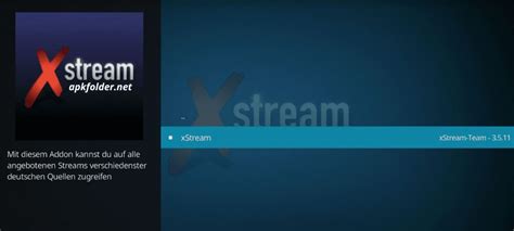 xstream addon funktioniert nicht|xStream